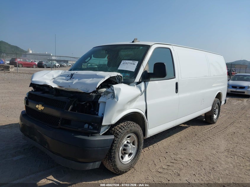 Vin: 1gcwgbfp1m1256749, lot: 46025782, chevrolet express cargo rwd 2500 extended wheelbase wt 20212