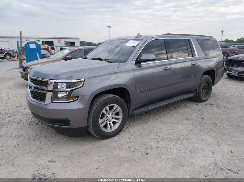 2019 Chevrolet Suburban Ls, Right Rear, IAAI, VIN 1GNSKGKC7KR322935 — photo 2