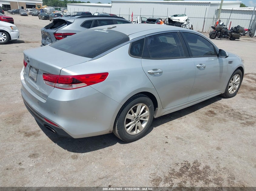 Vin: 5xxgt4l34gg031232, lot: 46026046, kia optima lx 20164