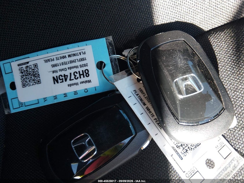 HONDA CIVIC 2026 VIN 19XFL2H81TE011995