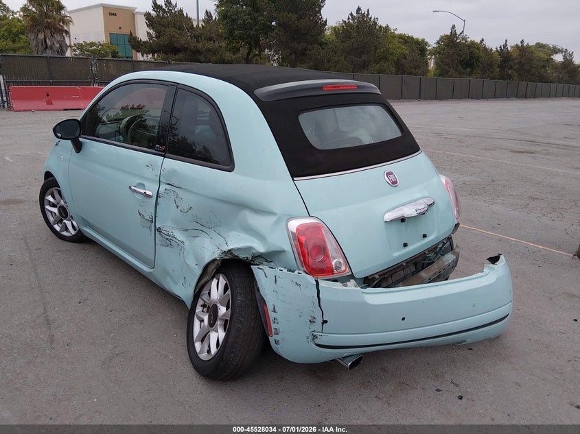 2017 Fiat 500C Pop VIN: 3C3CFFLR3HT506062 Lot: 45528034