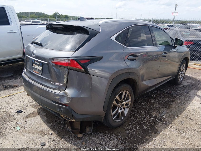2016 LEXUS NX 200T auction photo 4