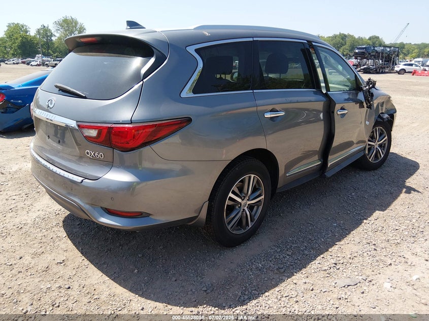 Vin: 5n1dl0mm5lc523678, lot: 46026302, infiniti qx60 luxe awd 20204