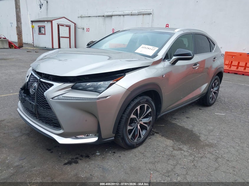 Vin: jtjbarbz7f2045842, lot: 46026356, lexus nx 200t f sport 20152