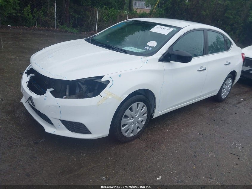 2017 Nissan Sentra Sv, Front End, IAAI, VIN 3N1AB7APXHY399717 — photo 2