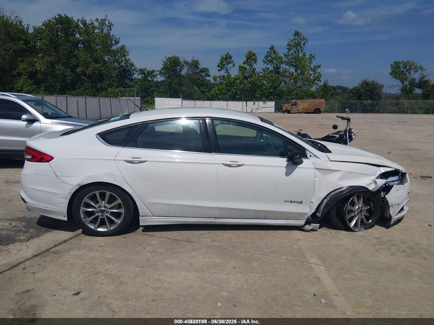 VIN 3FA6P0LU1HR355037 2017 FORD FUSION HYBRID SE