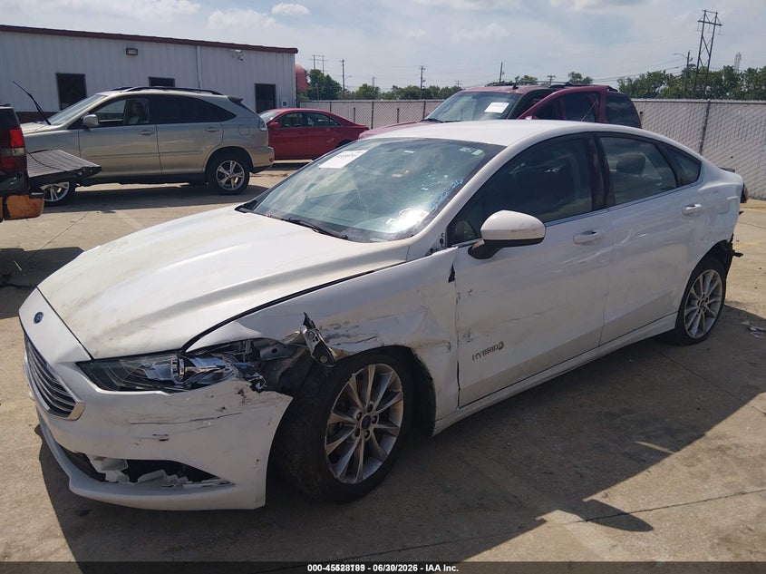 VIN 3FA6P0LU1HR355037 2017 FORD FUSION HYBRID SE