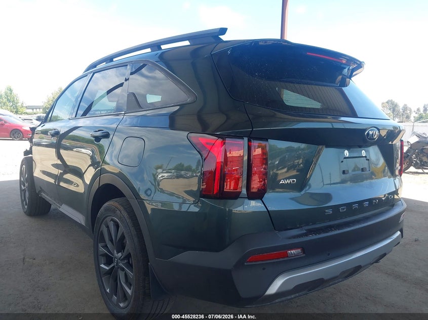Vin: 5xyrhdlfxmg073626, lot: 46026480, kia sorento ex 20213
