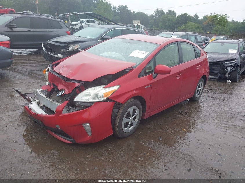 2012 Toyota Prius, Front End, IAAI, VIN JTDKN3DU7C5512595 — photo 2