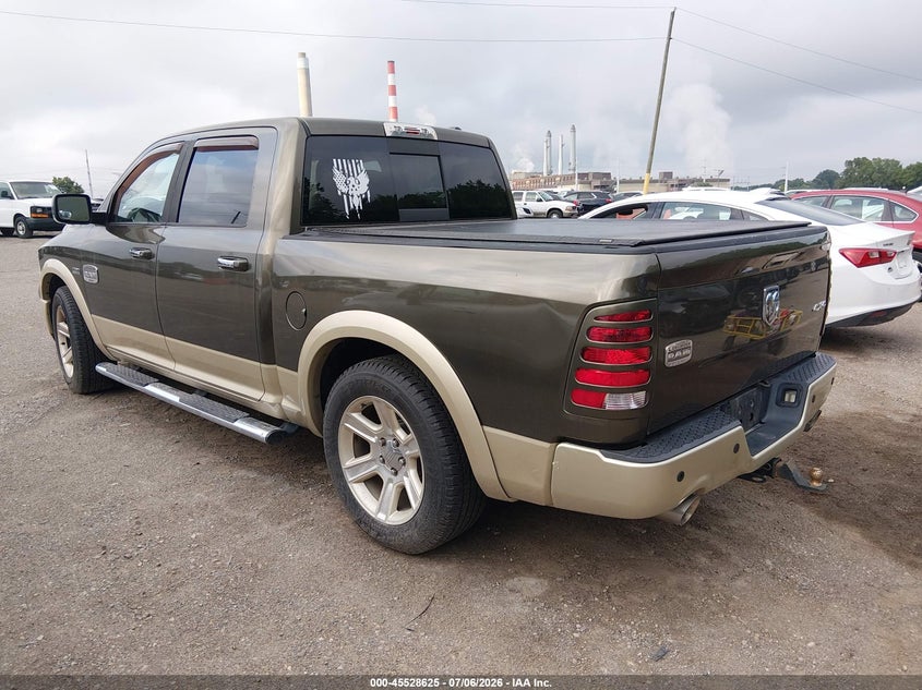 Vin: 1c6rd7pt5cs265162, lot: 46026869, ram 1500 laramie longhorn 20123