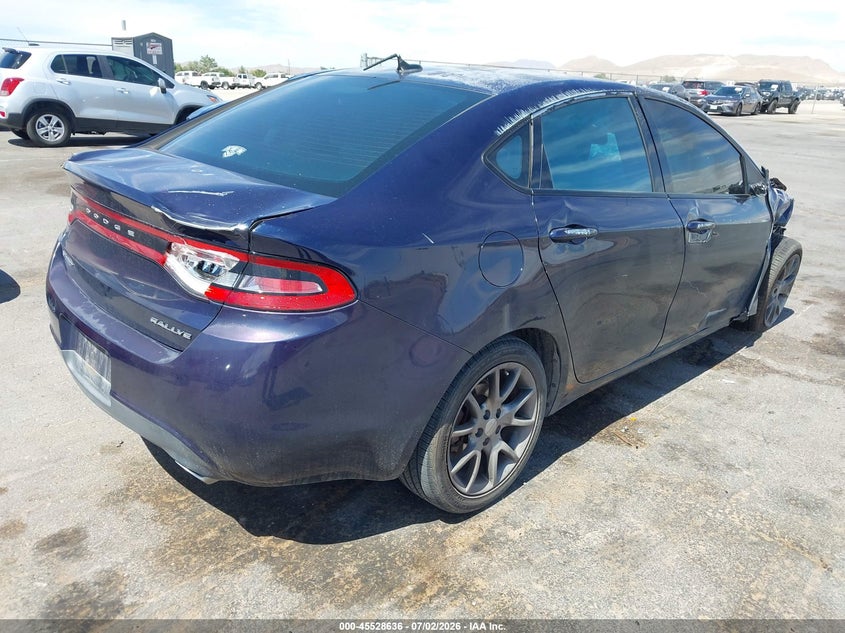 Vin: 1c3cdfba7dd332644, lot: 46026880, dodge dart sxt 20134
