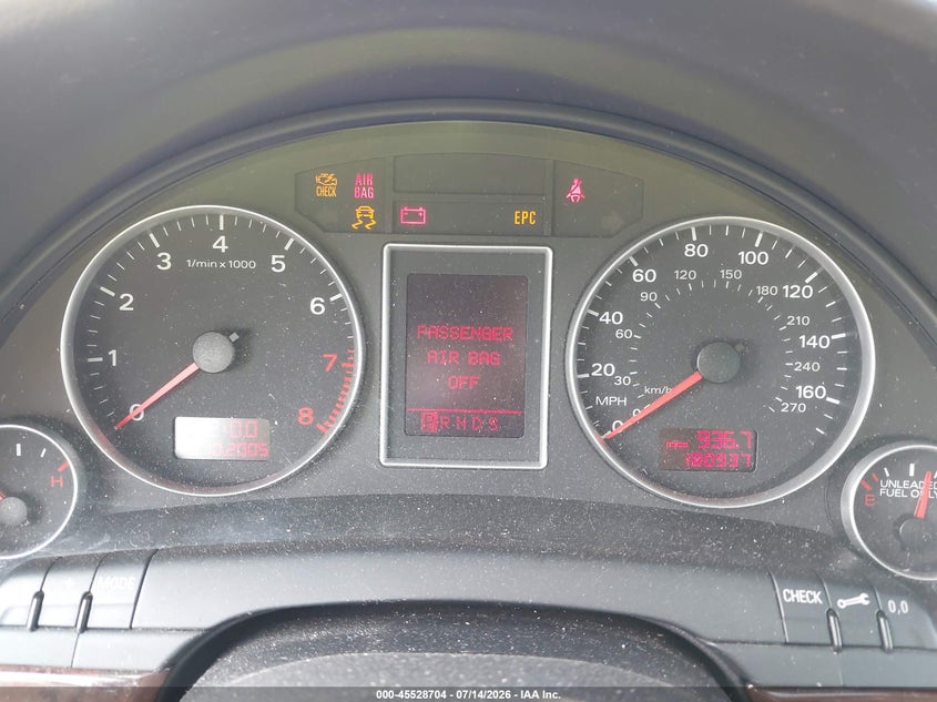 2006 Audi A4 2.0T VIN: WAUEF78EX6A032645 Lot: 45528704