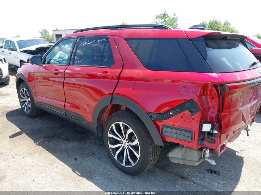 Vin: 1fmuk8kh3sgb32303, lot: 46027015, ford explorer st-line 20253
