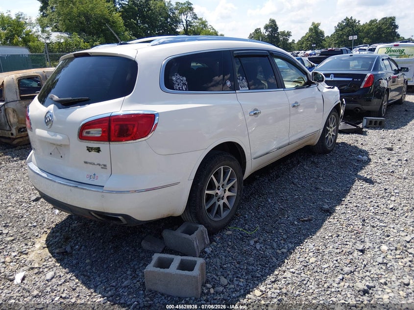 Vin: 5gakvckd7dj235198, lot: 46027180, buick enclave leather 20134