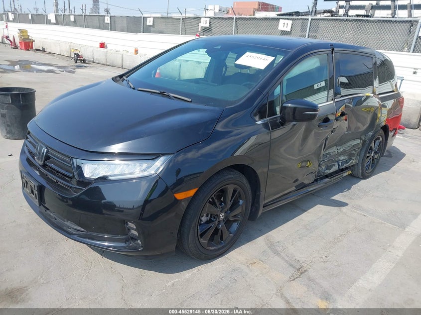 Vin: 5fnrl6h75rb063936, lot: 46027389, honda odyssey sport 20242