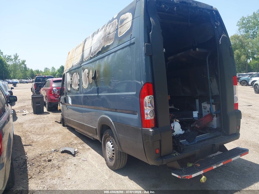 Vin: 3c6mrwaz2re131367, lot: 46027539, ram promaster 3500 delivery van bev tradesman 20243