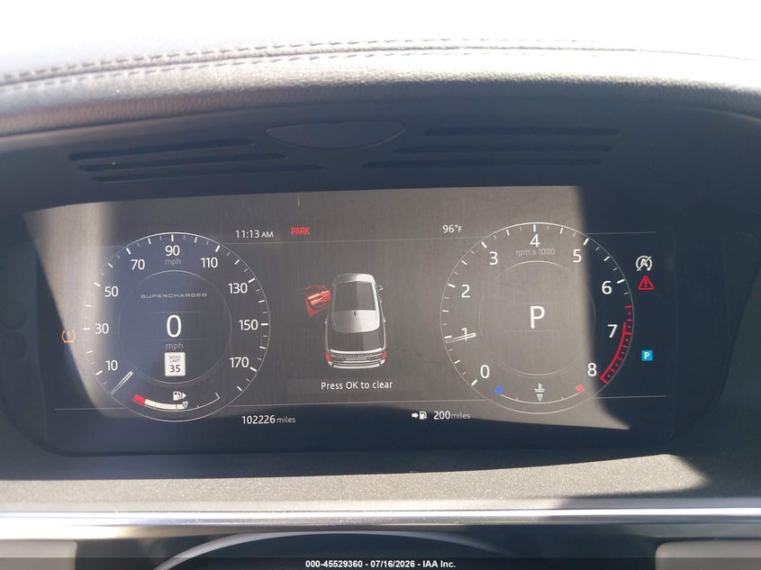 2018 LAND ROVER RANGE ROVER SPORT UTILITY VEHICLE 5.0L V-8 DI, DOHC, VVT, SUPERCHARGER, 518HP