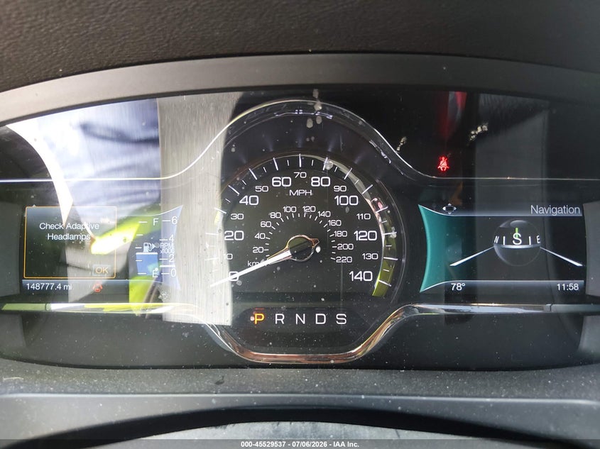 2014 LINCOLN MKS auction photo 7