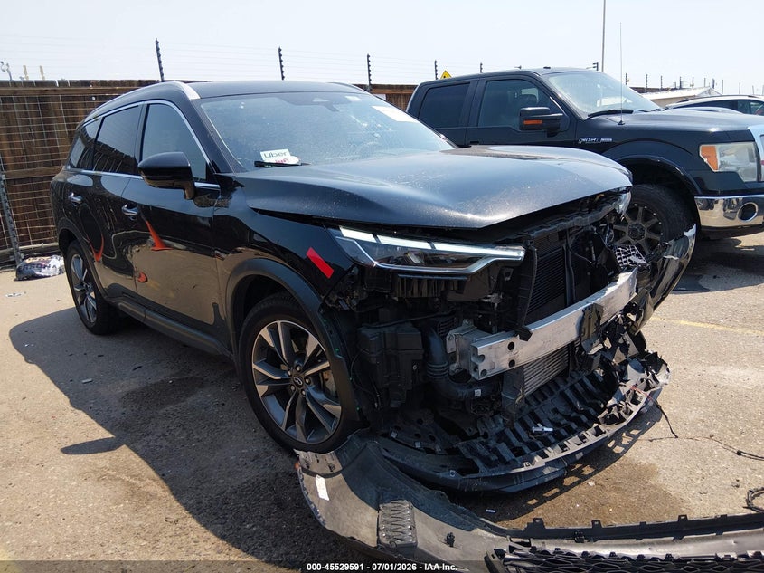Vin: 5n1al1fs6sc342978, lot: 46027835, infiniti qx60 luxe awd 2025 img_1