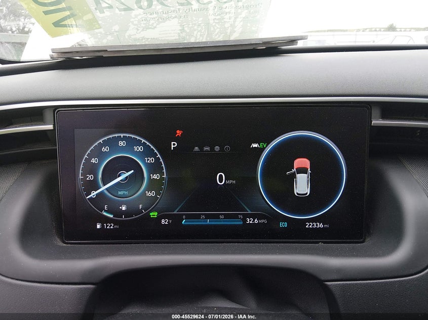 2022 HYUNDAI TUCSON HYBRID auction photo 7