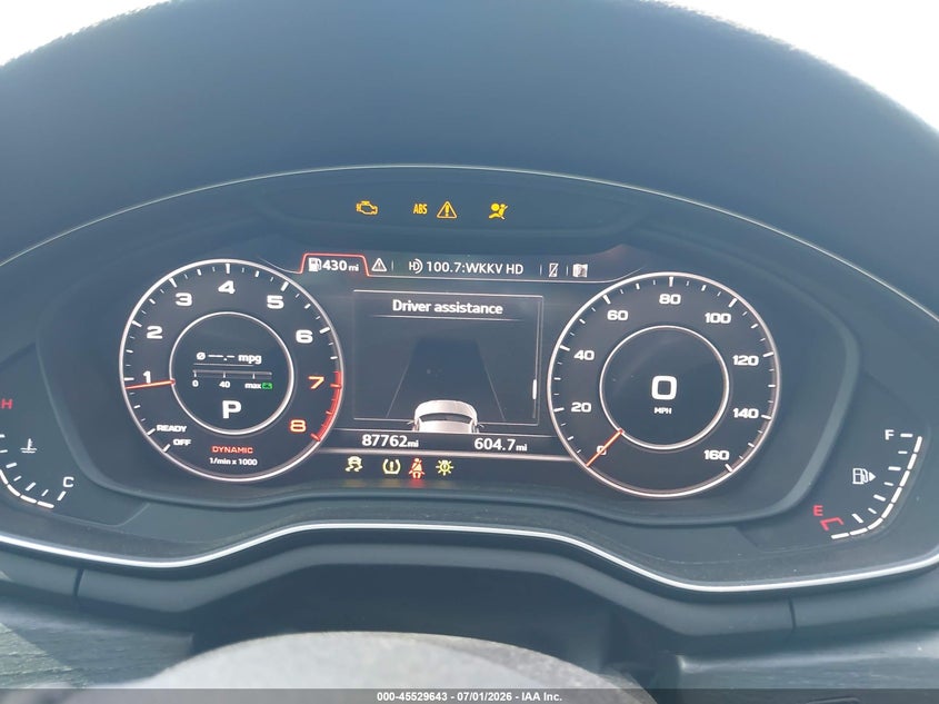 2019 Audi A5 45 Premium VIN: WAUENCF58KA031213 Lot: 45529643