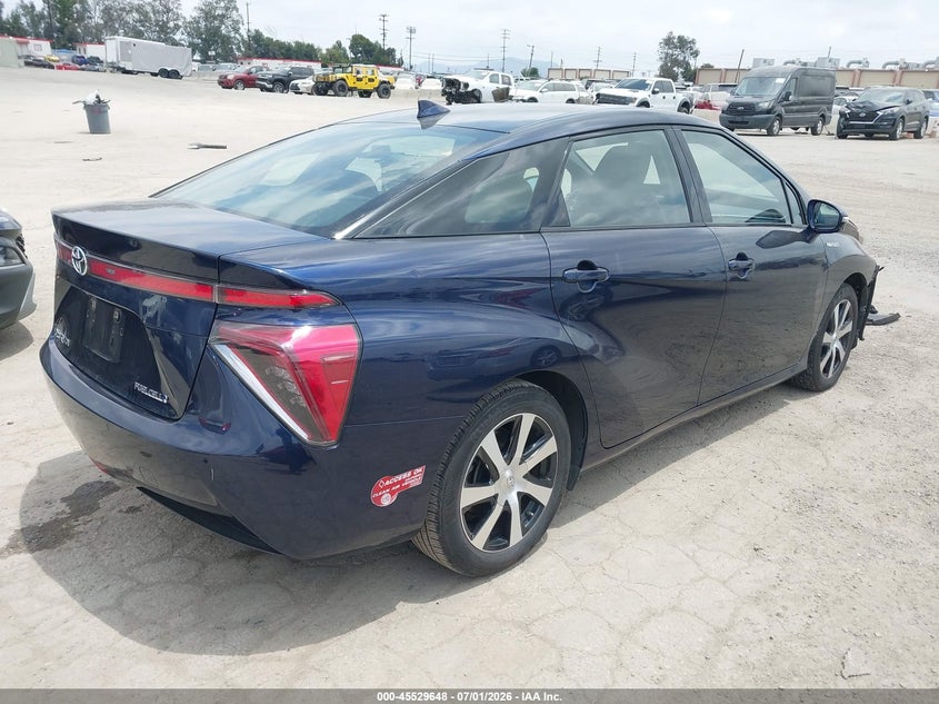 Vin: jtdbvrbd9ja004834, lot: 46027893, toyota mirai 20184