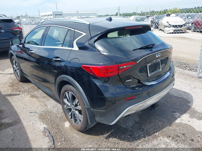 Vin: sjkch5cr4ja057226, lot: 46027915, infiniti qx30 premium 20183