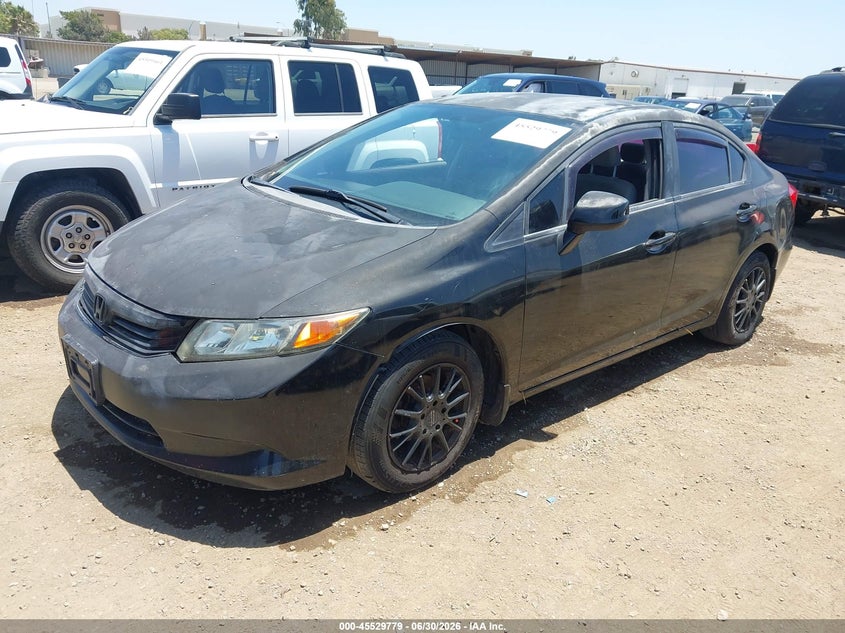2012 Honda Civic, Обычный износ, IAAI, VIN 2HGFB2F58CH570235 — фото 2