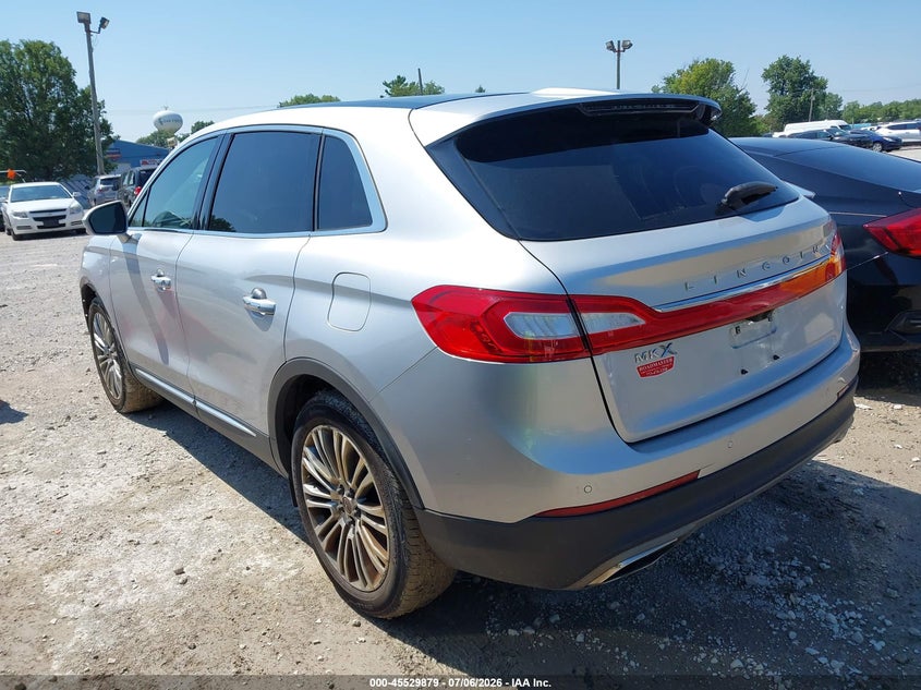 Vin: 2lmpj6lr1jbl12711, lot: 46028123, lincoln mkx reserve 20183