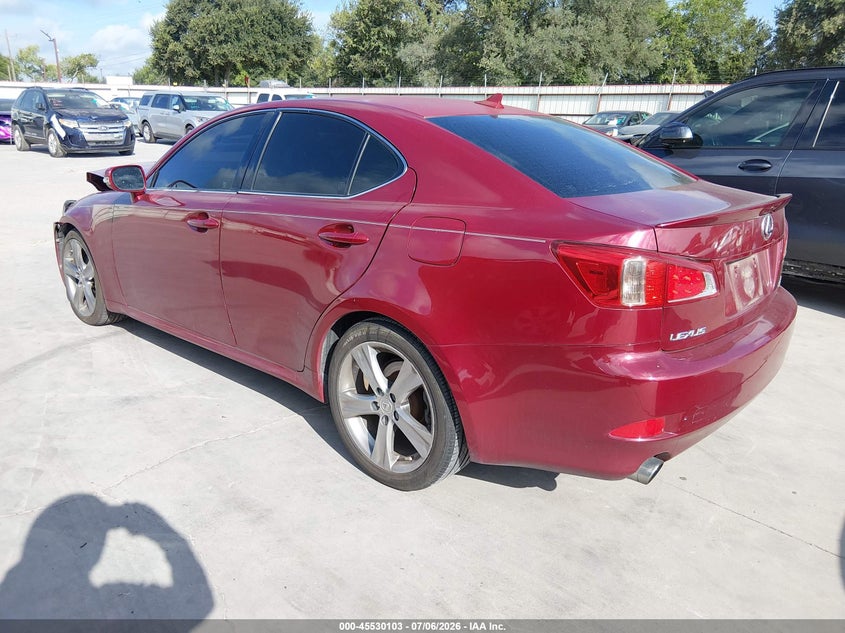 Vin: jthbf5c26b5143265, lot: 46028347, lexus is 250 20113