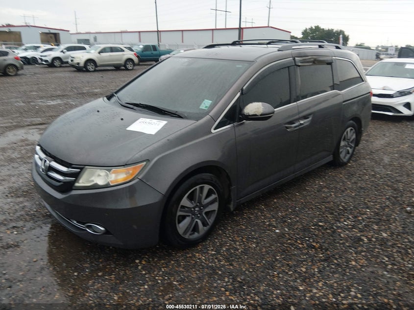 Vin: 5fnrl5h97fb113114, lot: 46028455, honda odyssey touring/touring elite 20152