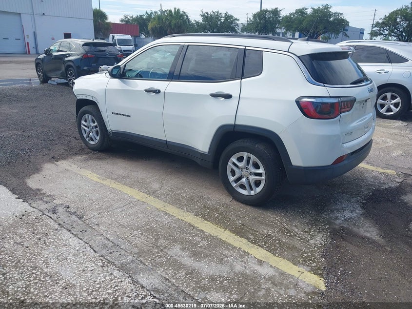 Vin: 3c4njcab4lt121688, lot: 46028463, jeep compass sport fwd 20203