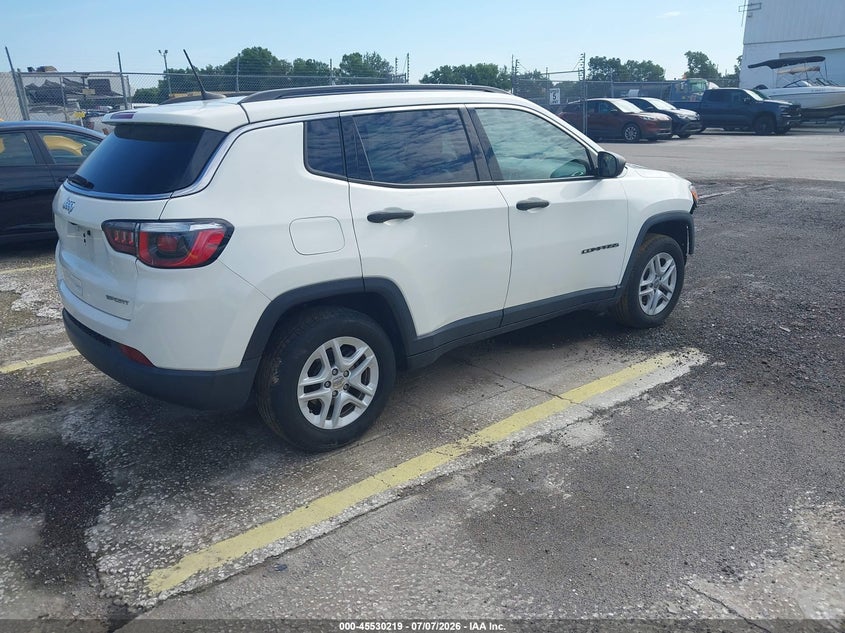 Vin: 3c4njcab4lt121688, lot: 46028463, jeep compass sport fwd 20204