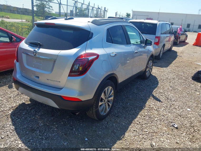 Vin: kl4cjasb9hb180717, lot: 46028514, buick encore preferred 20174