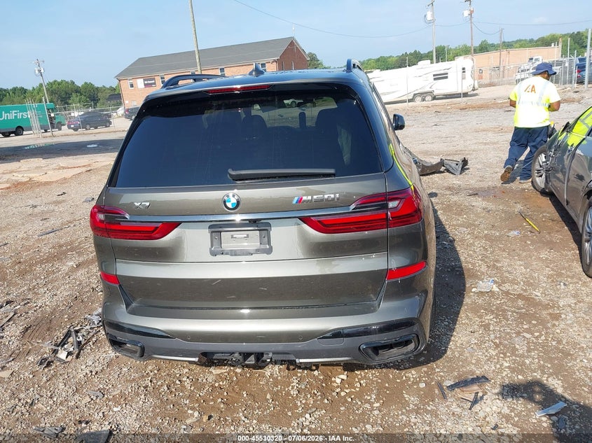 2022 BMW X7 M50I VIN: 5UXCX6C0XN9L50647 Lot: 45530320
