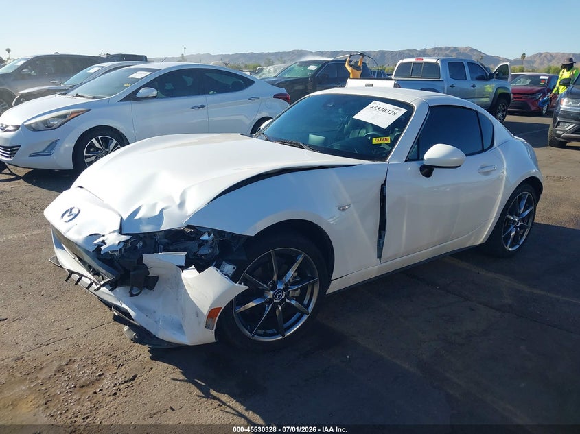 Vin: jm1ndam79m0460383, lot: 46028571, mazda mx-5 miata rf grand touring 20212