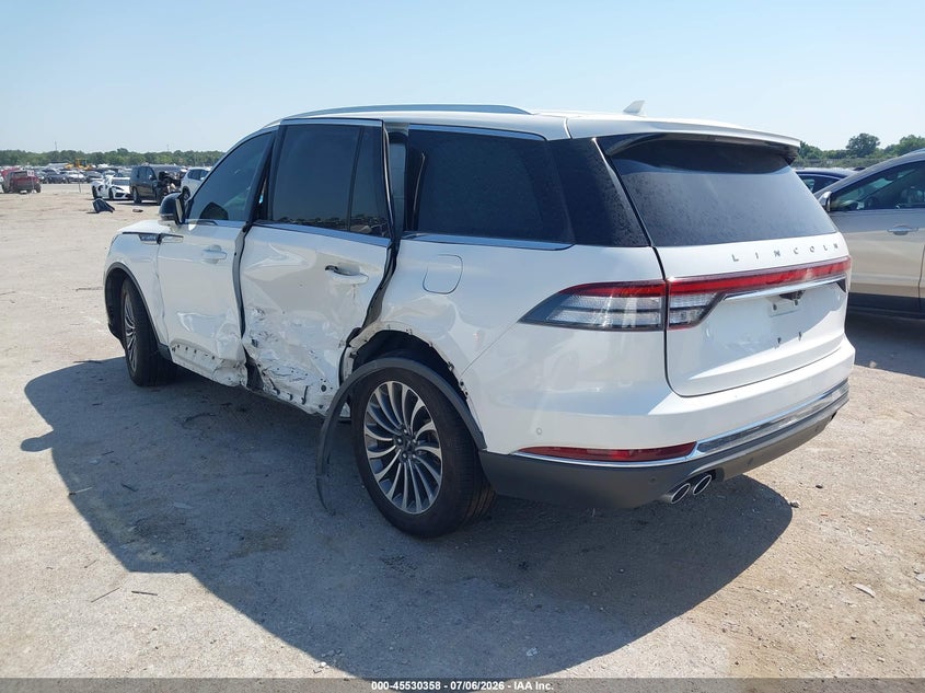 Vin: 5lm5j7wc3mgl07844, lot: 46028602, lincoln aviator reserve 20213