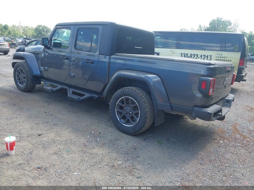 Vin: 1c6hjtfg5ml617041, lot: 46028740, jeep gladiator overland 4x4 20213