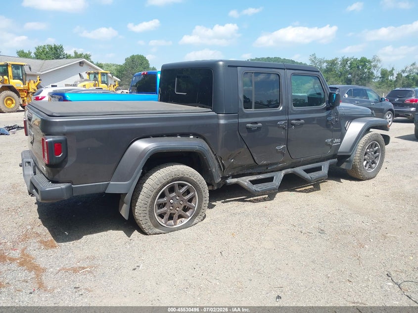 Vin: 1c6hjtfg5ml617041, lot: 46028740, jeep gladiator overland 4x4 20214