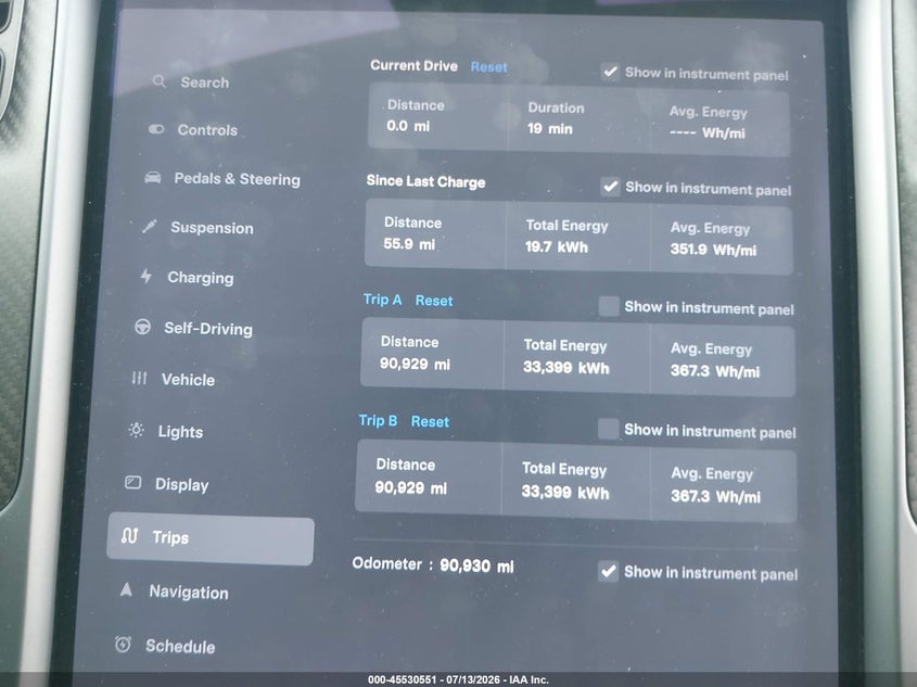 2019 Tesla Model S 100D/75D/Long Range/Standard Range VIN: 5YJSA1E25KF302216 Lot: 45530551