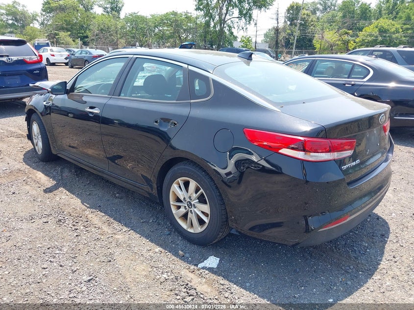Vin: 5xxgt4l35gg034687, lot: 46028868, kia optima lx 20163