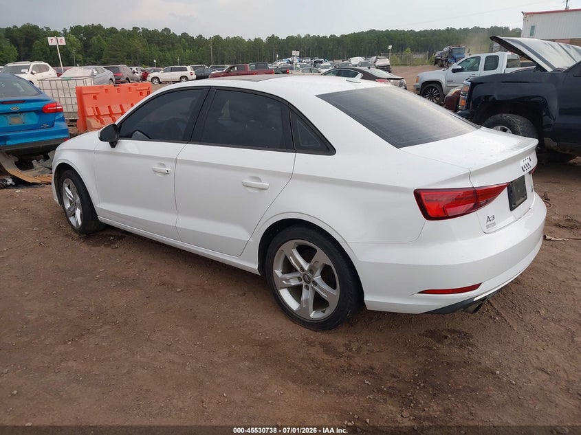 Vin: waub8gff7j1050540, lot: 46028982, audi a3 2.0t premium/2.0t tech premium 20183