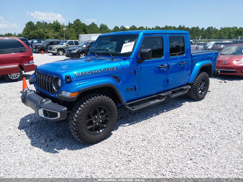 Vin: 1c6hjtag2rl132208, lot: 46028998, jeep gladiator high tide 20242