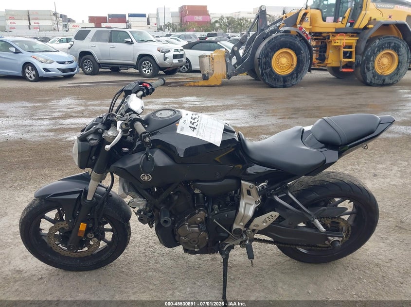 2016 Yamaha Fz07 VIN: JYARM06E2GA010933 Lot: 45530891