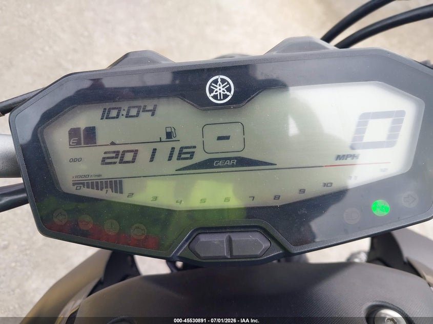2016 Yamaha Fz07 VIN: JYARM06E2GA010933 Lot: 45530891