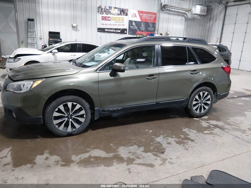 Vin: 4s4bsakc9h3242291, lot: 46029151, subaru outback 2.5i limited 20172