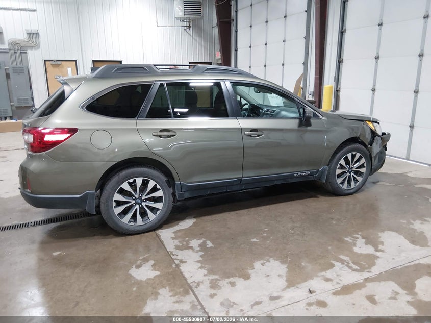 Vin: 4s4bsakc9h3242291, lot: 46029151, subaru outback 2.5i limited 20174