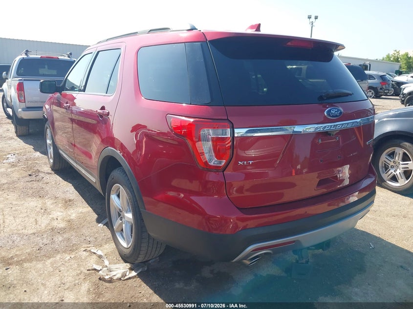 Vin: 1fm5k7d85gga24896, lot: 46029235, ford explorer xlt 20163