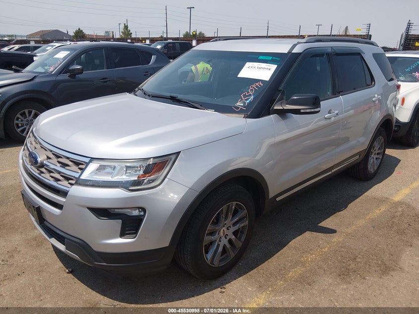 Vin: 1fm5k8d86jga45575, lot: 46029242, ford explorer xlt 20182