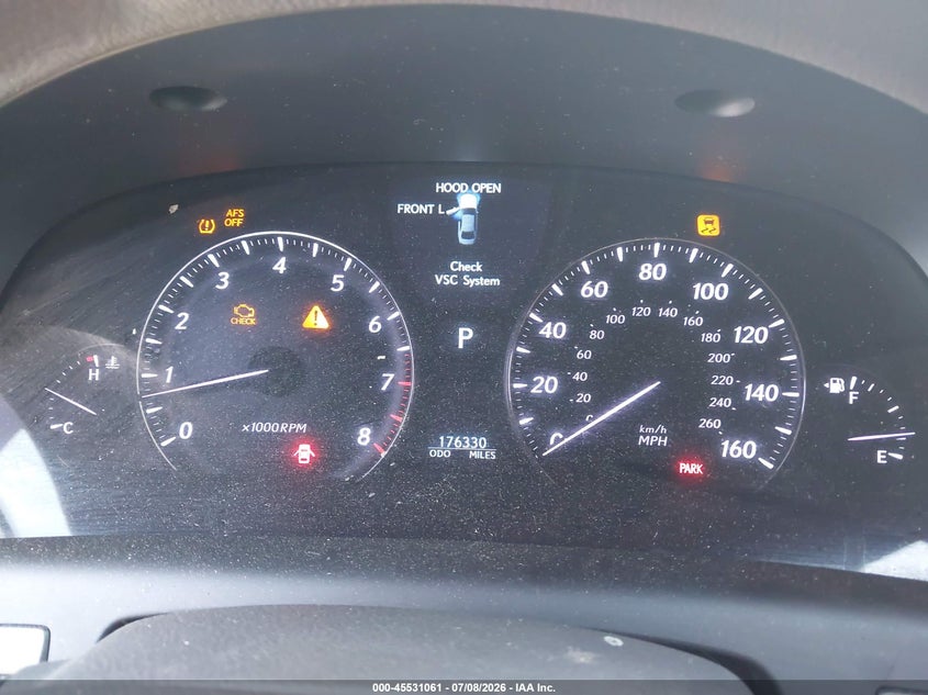 2007 Lexus Ls 460 VIN: JTHBL46FX75015040 Lot: 45531061